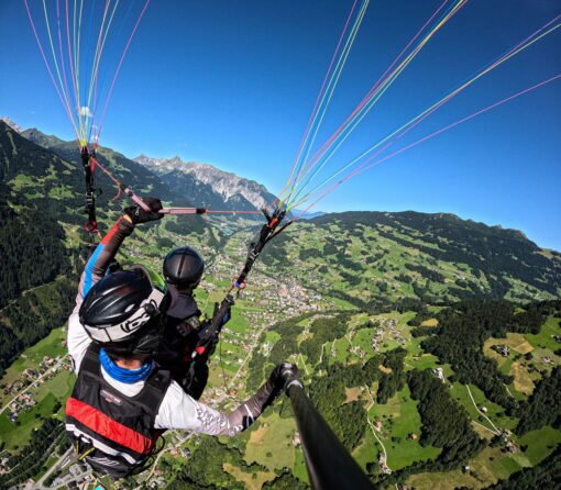 Tnadem fliegen montafon